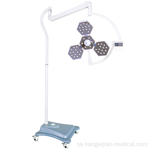 Kdled5+3 LED -kirurgisk ljus mobil klinikhjul skuggfri driftslampa